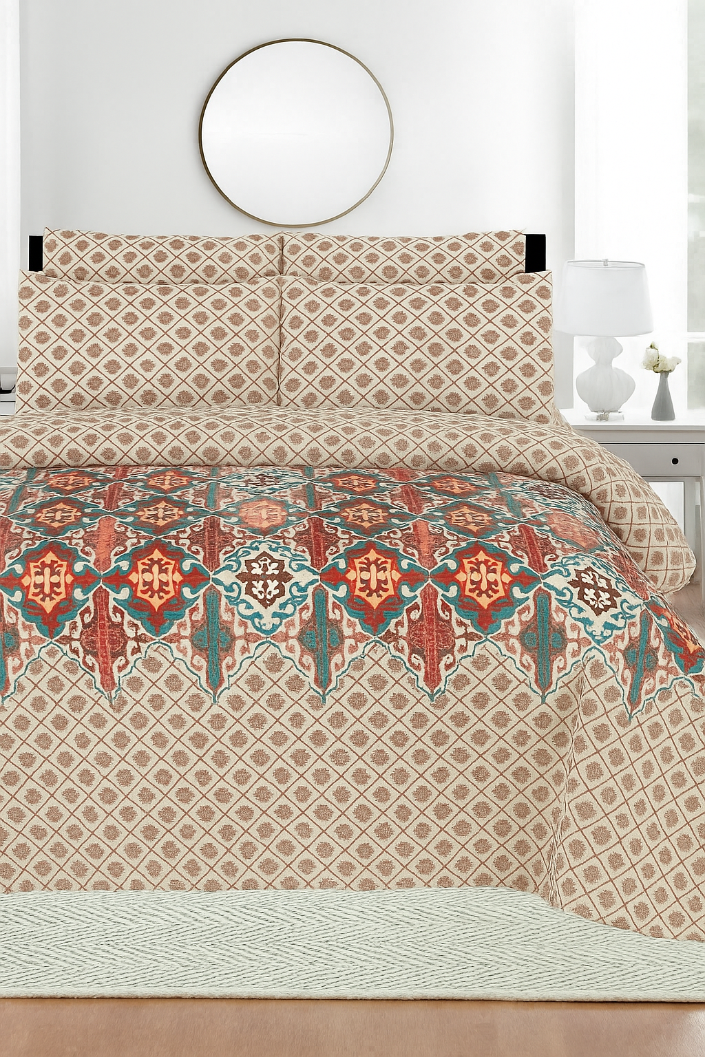 100% Pure Cotton Bedsheet Set – Royal