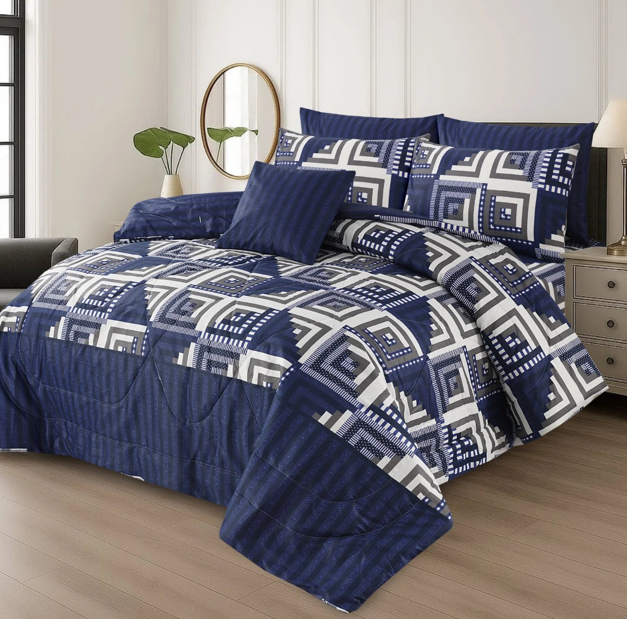 VIOLA COMFORTER SET- 7 PCS