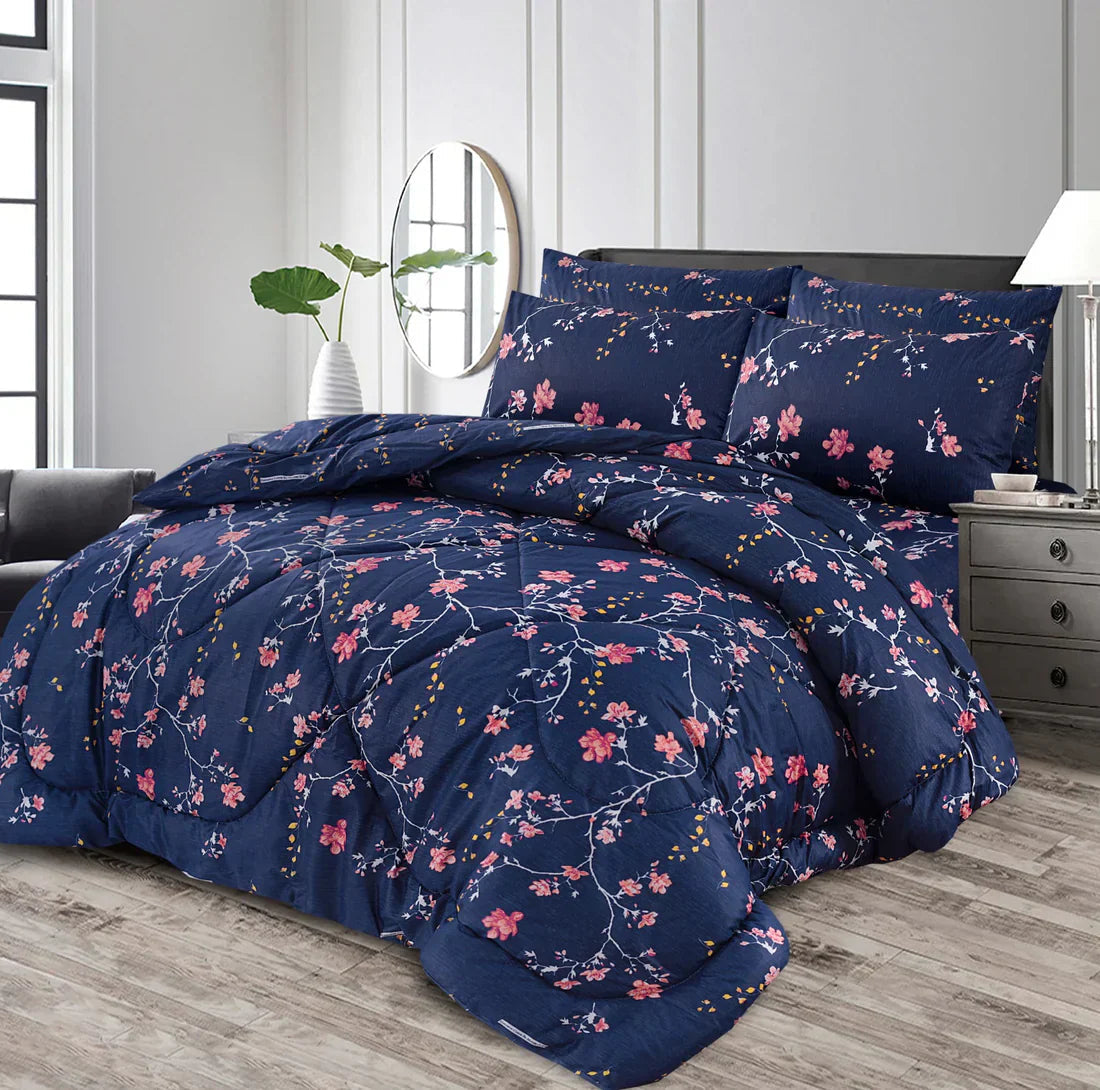 MIDNIGHT COMFORTER SET- 7 PCS