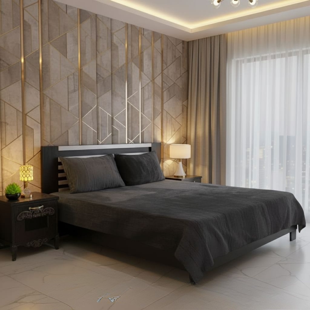 Soft Velvet Fleece Bedsheet - Charcoal
