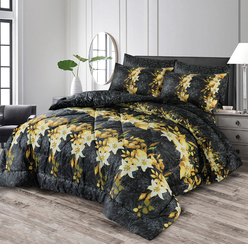 SUNFLOWER COMFORTER SET-7 PCS