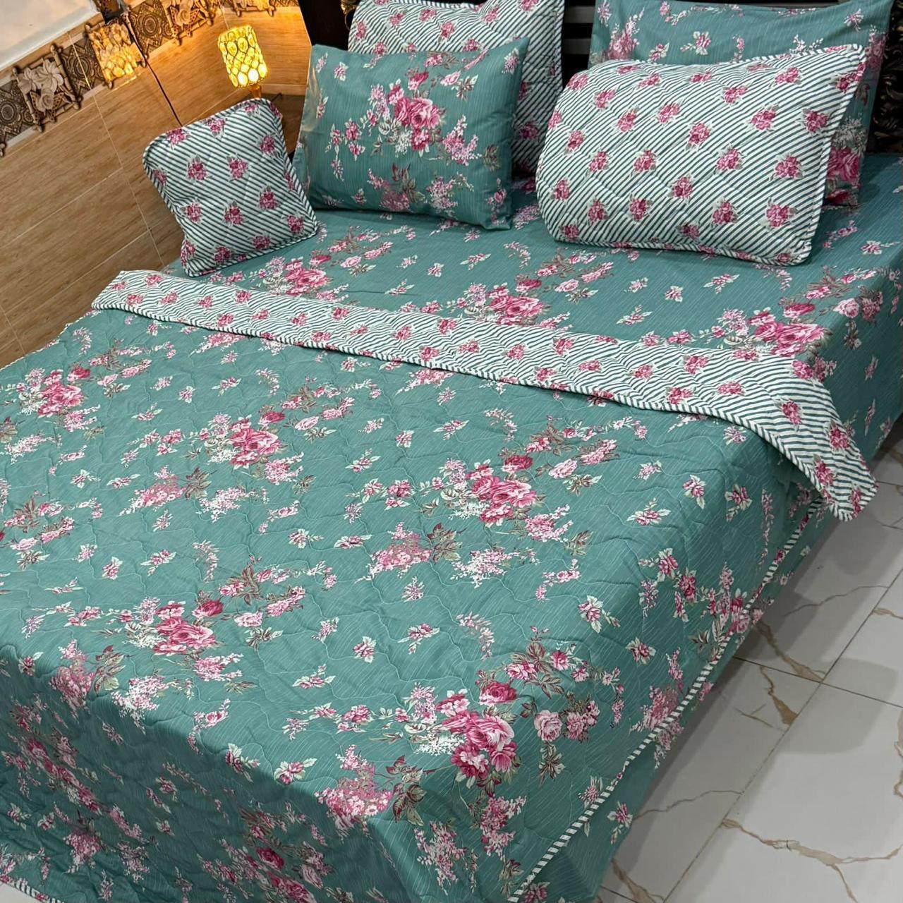 BLOSSOM COMFORTER SET- 7 PCS