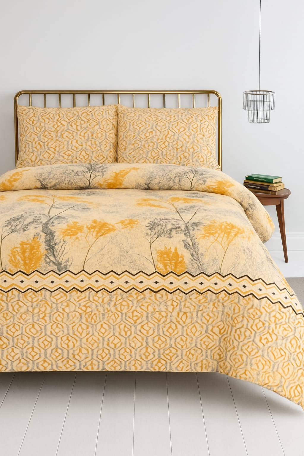 100% Pure Cotton Bedsheet Set – 3 Piece