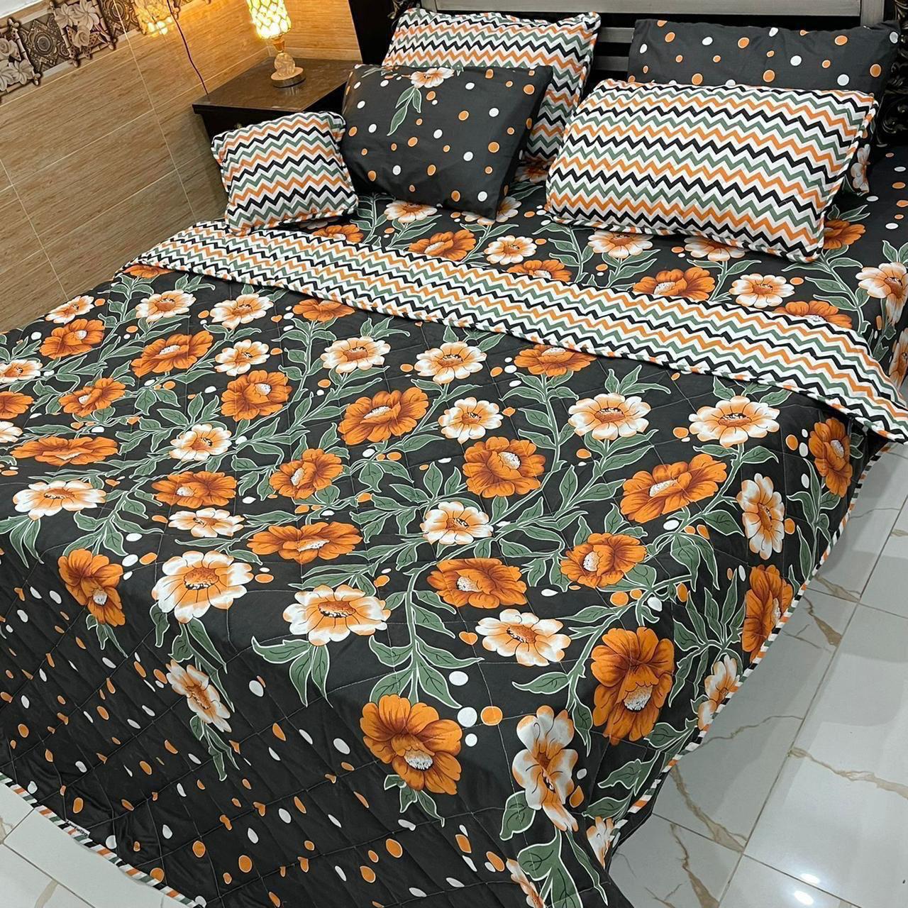 TANGERINE COMFORTER SET- 7 PCS