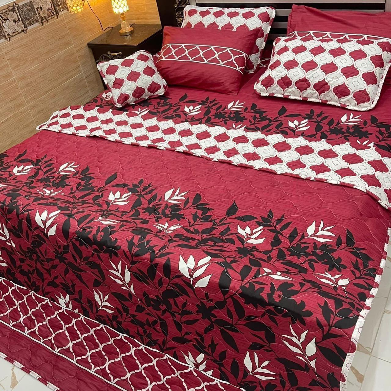 WINE COMFORTER SET- 7 PCS