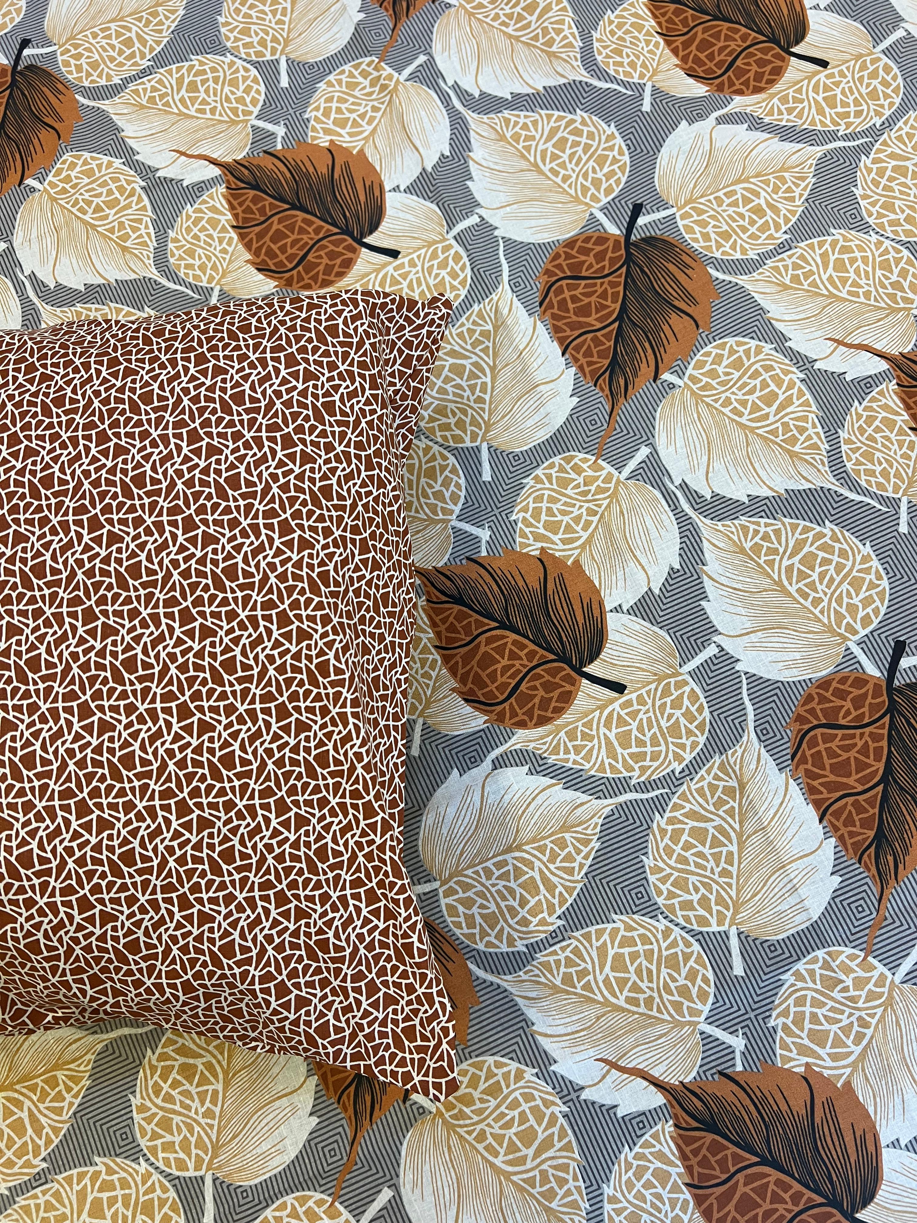 Autumn Premium Cotton Bed Sheet Set - 3 pcs