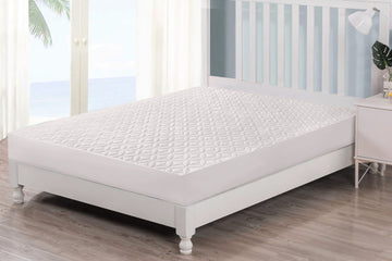 Quilted Waterproof Mattress Protector (White Color)